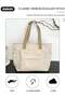 Women's Shoulder Tote Bag Canvas Handbag For Women Large Capacity Bucket Bag Fashionable Travel Messenger Shoulder Bag For Ladies Girls College Students - 7