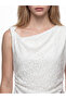 Original Boat Neck Ruched Lace Blouse - 3