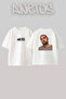 تي شيرت أبيض كبير الحجم مطبوع بتصميم Kanye West_68 للجنسين