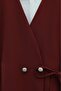 Lace-Up Double Crepe Vest and Trousers Set - Burgundy - 3