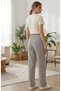 Women's 100% Cotton Seersucker Fabric Summer Striped Trousers - 2
