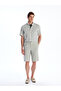 Nevavm Regular Fit Short Sleeve Striped Linen Look Men's Shirt with Difference - 2