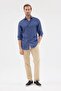 Italian Collar 100% Linen Comfort Fit Men's Shirt - 6
