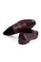 Burgundy Color Laceless Genuine Leather Leather Sole Men's Shoes - 2