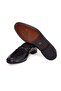 Black Color Laceless Genuine Leather Leather Sole Men's Shoes - 3