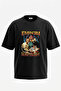 Eminem Slim Shady_1 Design Printed Unisex Oversize Black Tshirt