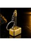 Mr Set of 2 Thor Hammer Metal Keychain – Gold and Silver Color Marvel Themed Collectible Keychain - 5