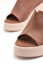 Dl 53 Filled Sole Faux Leather Slippers - 4