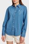 100% Cotton Logo Embroidered Denim Look Shirt Shirt Bbss26Fds001115 - 4