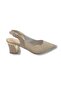 Desire 354-26 Silvery Mosaic Patterned Nickel Plated Thick Heel Women's Shoes - 2