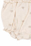 Baby Girl Ecru Heart Embroidered Muslin Bodysuit - 4