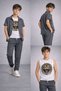 Boys' Printed T-Shirt, Shirt, Pants 3-Piece Set, Ages 6-16 - 3
