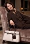 Women's Shoulder Bag Stylish Daily Handbag – Beige with Long Strap - 6