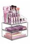 AiheArron 3 Tier Clear Makeup Organizer with Drawer, Cosmetic Storage for Dresser Countertop and Bathroom Vanity, Beauty Holder for Lipstick Brush Skincare