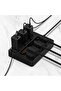 Universal Socket with 3-Meter Cable, USB Charging Socket, Timing Function, Black Extension Plug, Electrical Connection, Power Strip, Plug-In, Electrical Connector. - 2