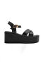 K-803 Adjustable Sandals with Cross Strap Detail