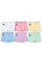 Kız Boxer Şort 6 lı Set