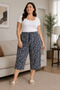 Women's Viscose Pocketless Battal Capri Relaxed Cut - Large Size - 2