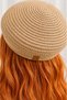Women's Knitted Beret Summer Straw Beret Jute Look Handmade Stylish Daily Use Bohemian Style Hat French Beret - 4