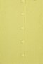 Women Spread Collar Long Sleeve Textured Cardigan, Lime - 5