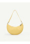 Yellow Shk26 Single Compartment Faux Leather Hand and Shoulder Bag - 3