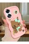 Oppo A60 Compatible Case Camera Protector Pink Silicone Couple Phone Case Kitty Pattern