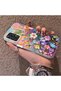 Samsung Galaxy A52 Compatible Silicone Edge Hard Back Case Couple Phone Case with Floral Pattern - 2