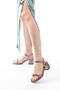 Zri̇n-888 Women's Platinum Thin Spiral Strap 6 cm Heeled Shoes - 2