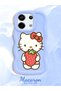 Poco X6 5g Compatible Case Camera Protector Blue Silicone Couple Phone Case Kitty Pattern - 2