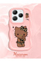 Infinix Hot 40 Pro Compatible Case Camera Protector Pink Silicone Couple Phone Case Kitty Pattern - 2