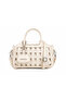 Women's Knitted Patterned Beige Hand and Shoulder Bag with Cross Strap Premium Design - 3