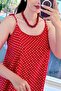 Strappy Polka Dot Viscose Dress 6Y347 - 3