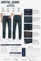 710 Model Juliet Fabric Regular Fit Men's Jean Trousers (Blue Black / Green Tint) - 2