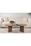 Sable Modern Oval Wooden Center Table – Minimalist | Premium Wood Material |119 x 60x 42 CM - Walnut - 3