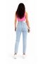 Lee Lazer Karykma Gray Blue Laser-Embellished Mom Jeans Women's High Waist Comfortable Denim Pants / Casual Jeans / Fit Jeans - 2