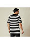 Men Short Sleeves Striped Knitted Polo T-shirt - 3