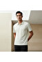 Men Short Sleeves Johnny Collar Polo T-shirt