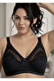 # Bra Women's Microfiber Flexible Quality Body Shaping Firming Black Gathering Bra