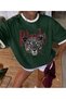 Unisex Men/Women Leoparphude Different Collar Custom Printed Oversize Cotton T-Shirt