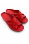 Belix Vera Red Genuine Leather Women's Daily Slippers - 3