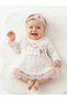 Cotton Floral Embroidered Bandana Mevlütlük Baby Girl Dress - 3