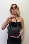Women's Gold Buckle Shoulder Bag Daily Use Stylish Mini Handbag - 7