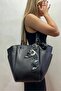 Women's Scarf Detailed Large Size Shoulder Bag for Daily Use - 3