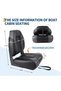 Pack of 2 High-Back Folding Boat Seats – Thick, Water-Resistant Cushions and Stainless Steel Screws – Ideal for Fishing and Boating on Pontoon or Speedboats - 7