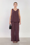 Women's Blouse and Pants Two-Piece Set - Plum - 4