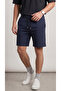 Men's Black-Navy Blue-Grey 3-Pack Regular Regenerated Shorts with Pockets Bermuda - 7