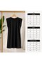 Women's Crew Neck Zero Sleeve Padded Mini Dress - 5