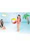 , Glossy Panel Inflatable Beach Ball - Classic Multi-Color Water Toy for Pool & Beach, Unisex, Ages 3+, 51 cm - 3