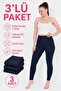 |   Women's Soft Winter Thermal Tights 3-Piece Super Pack Navy Blue (3 Pcs) - 4