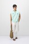 Oversize Printed Sleeveless T-Shirt Water Green - 4